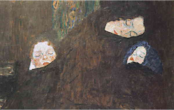 Illustration zu 'My Bonnie is over the ocean' von Gustav Klimt