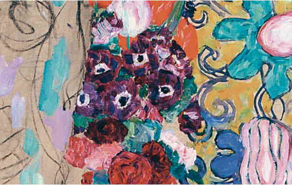 Illustration zu 'Down by the Salley gardens' von Gustav Klimt
