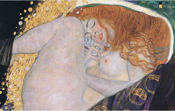 Illustration zu 'Du, du liegst mir am Herzen' von Gustav Klimt