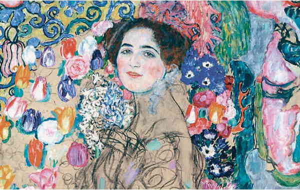 Illustration zu 'O du schöner Rosengarten' von Gustav Klimt