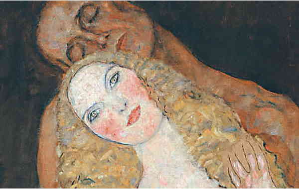 Illustration zu 'Sally in our alley' von Gustav Klimt