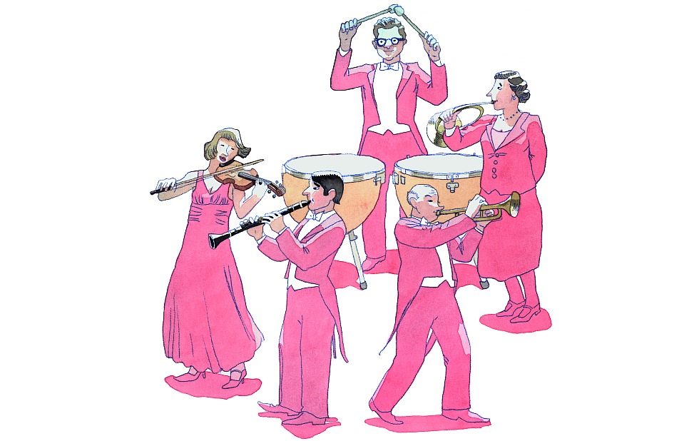 Illustration zu »Ich brauche kein Orchester« von Markus Lefrançois
