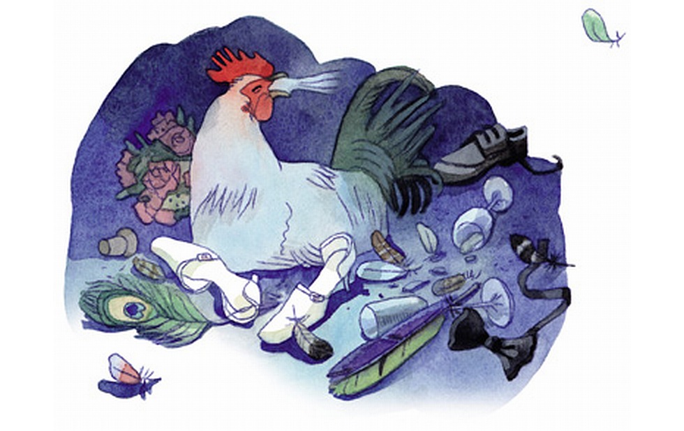 Illustration zu »Ein Vogel wollte Hochzeit machen« von Markus Lefrançois