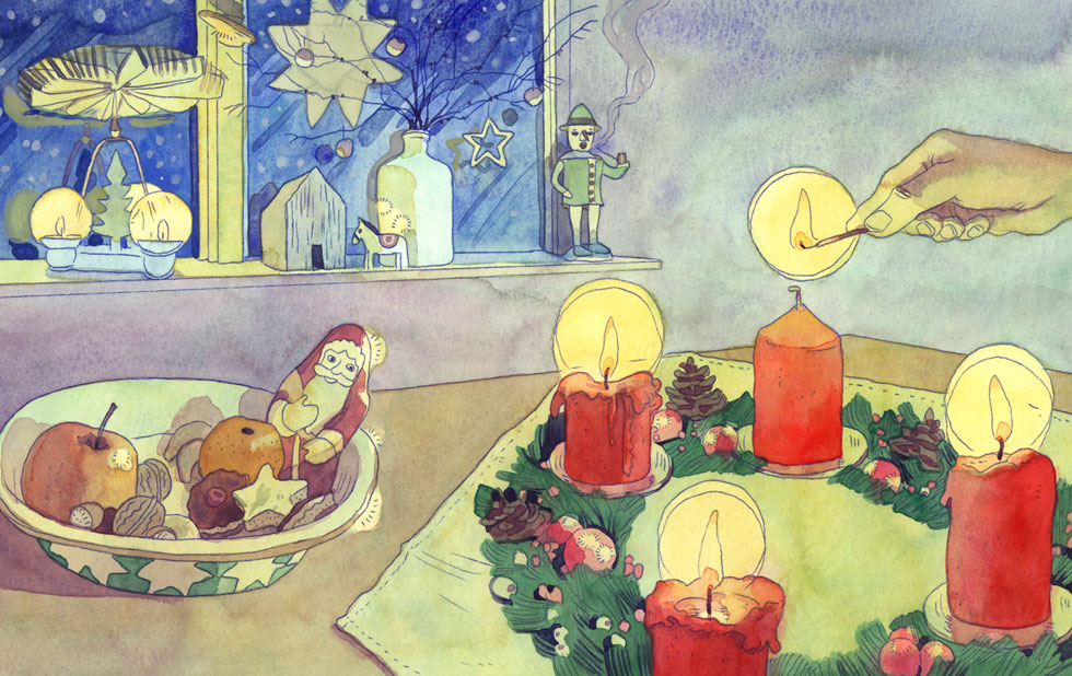 Illustration zu »Weihnachten ist nicht mehr weit« von Markus Lefrancois