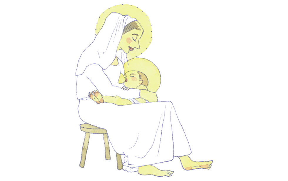 Illustration zu »Mary had a baby« von Markus Lefrancois