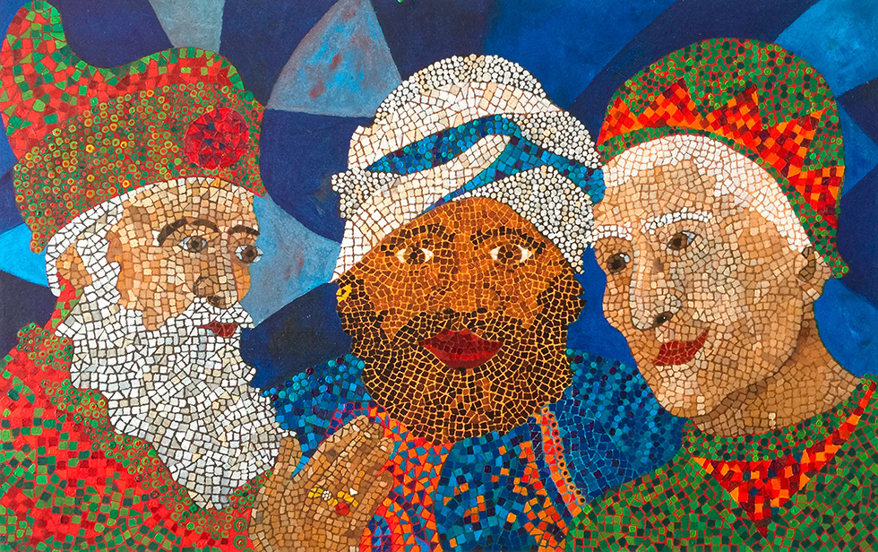 Illustration zu »We three kings of Orient are« von Frank Walka
