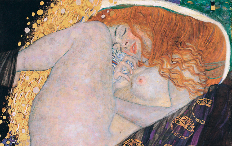 Illustration zu »Du, du liegst mir am Herzen« von Gustav Klimt