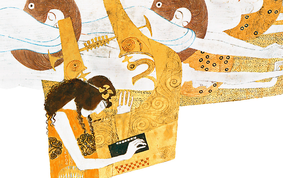Illustration zu »If music be the food of love« von Gustav Klimt