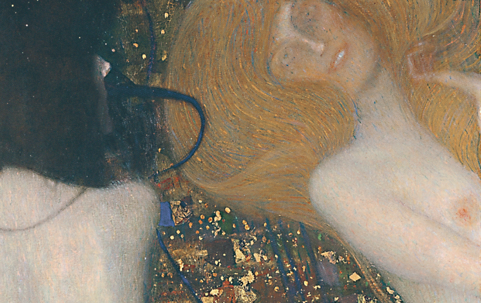 Illustration zu »Se Amor mai da vu se vede / Lässt sich Amor bei euch schauen« von Gustav Klimt